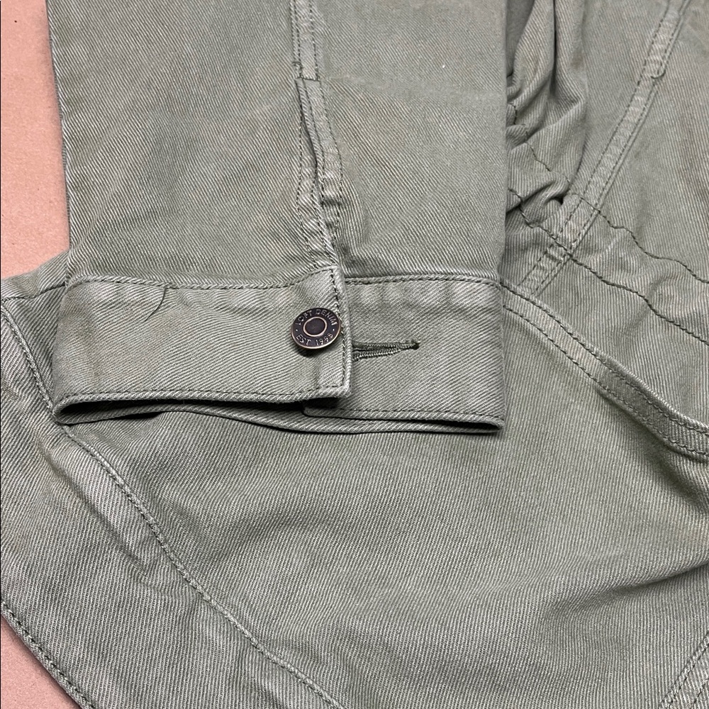 Loft Women's Green Utility Jacket Large - image 6